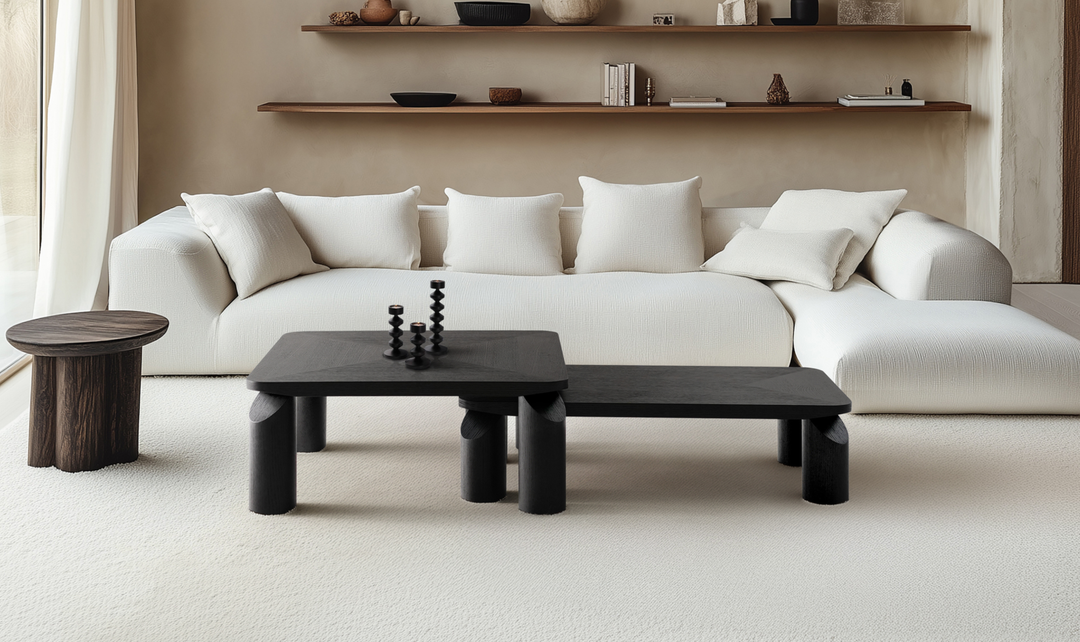 Klaussner Livello Brown Coffee Table-jennifer