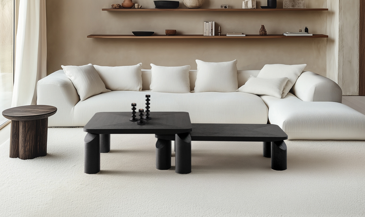 Klaussner Livello Brown Coffee Table-jennifer
