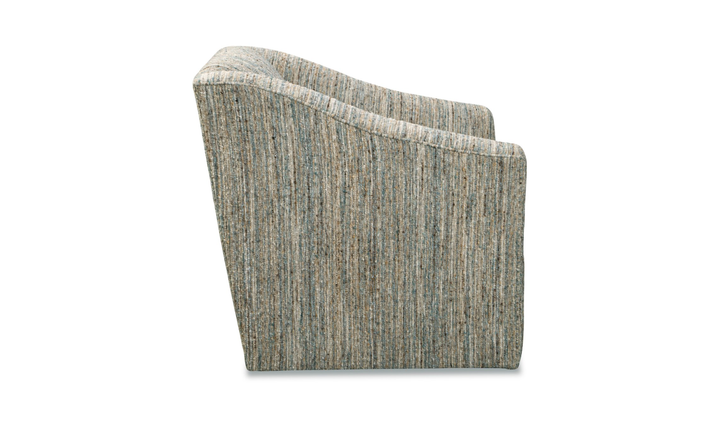 Klaussner Norwood Fabric Swivel Accent Chair with Flared Arms - Jennifer Furniture