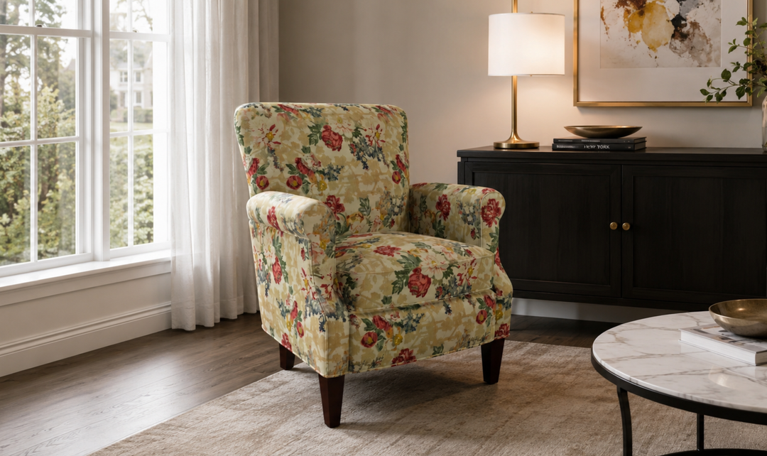 Klaussner Casaford Fabric Tapered Leg Accent Chair - Jennifer Furniture