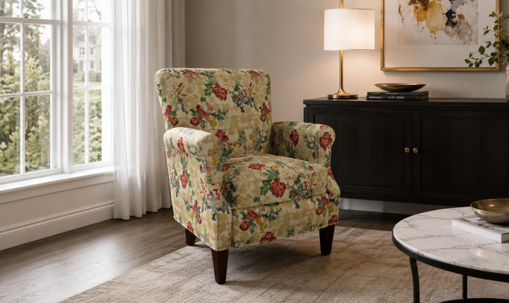Klaussner Casaford Fabric Tapered Leg Accent Chair - Jennifer Furniture
