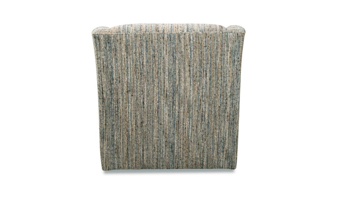 Klaussner Norwood Fabric Swivel Accent Chair with Flared Arms - Jennifer Furniture