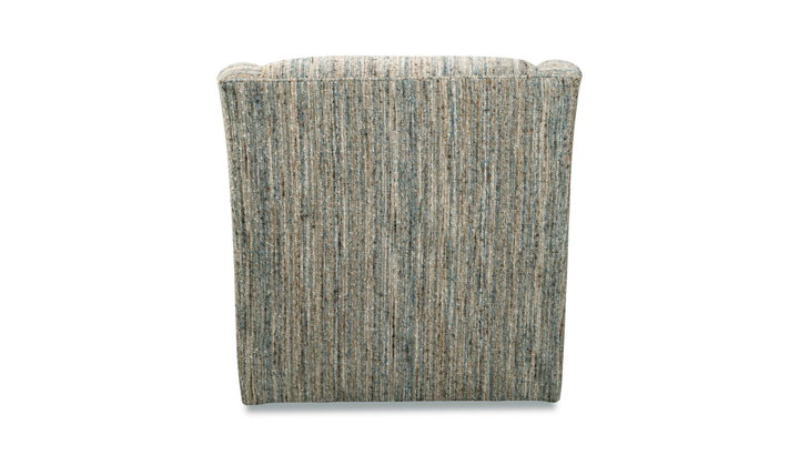 Klaussner Norwood Fabric Swivel Accent Chair with Flared Arms - Jennifer Furniture