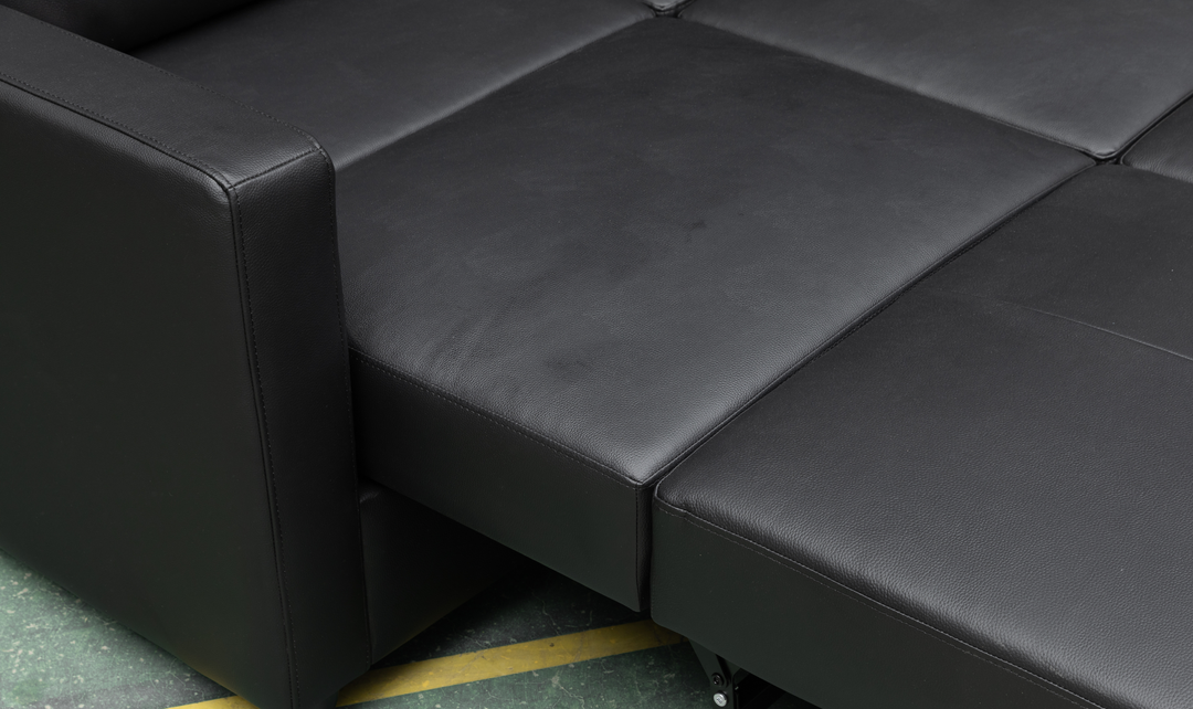 Klaussner Nova Leather Queen Sleeper Sofa with Cloud Fold Mechanism-Jennifer Furniture