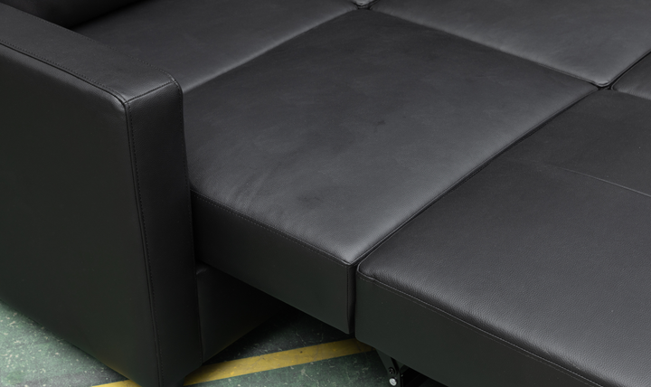 Klaussner Nova Leather Queen Sleeper Sofa with Cloud Fold Mechanism-Jennifer Furniture