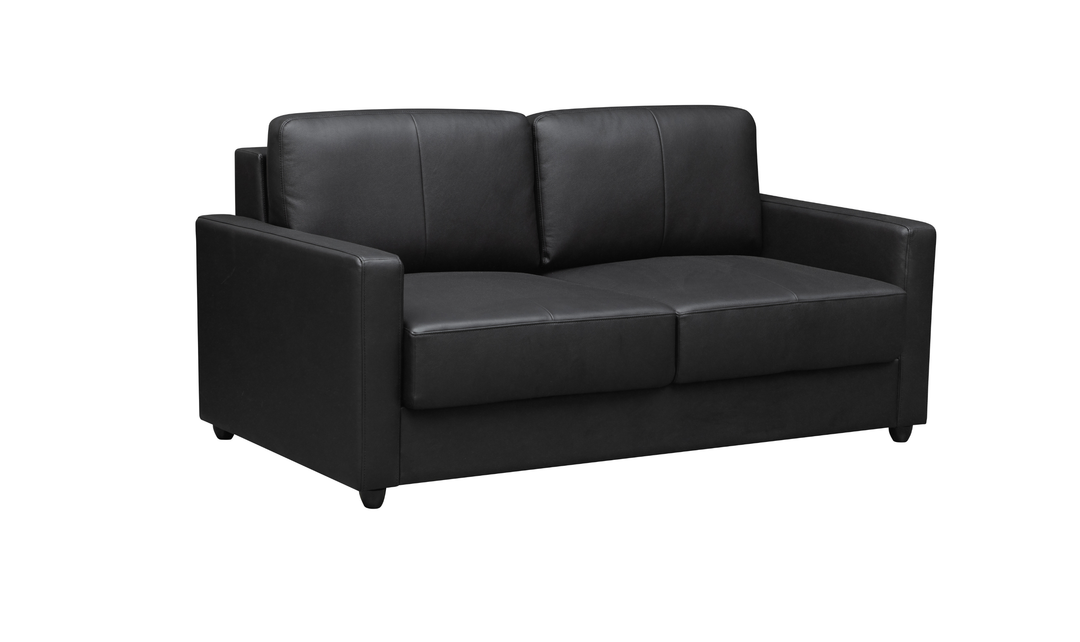 Klaussner Cuddle Queen Leather Sleeper Sofa With Cloud Fold Function