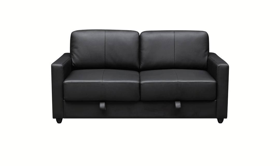 Klaussner Cuddle Queen Leather Sleeper Sofa With Cloud Fold Function