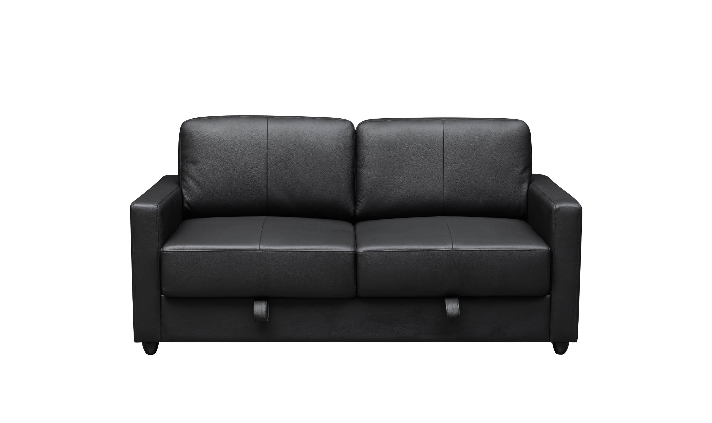 Klaussner Cuddle Queen Leather Sleeper Sofa With Cloud Fold Function
