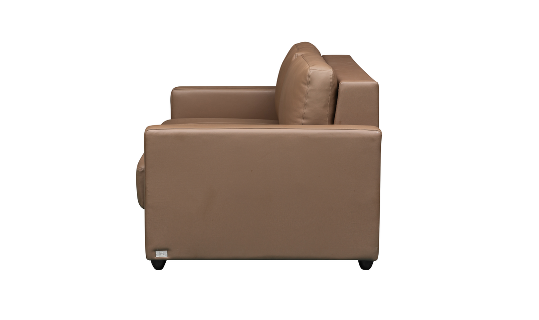 Klaussner Cuddle Queen Leather Sleeper Sofa With Cloud Fold Function
