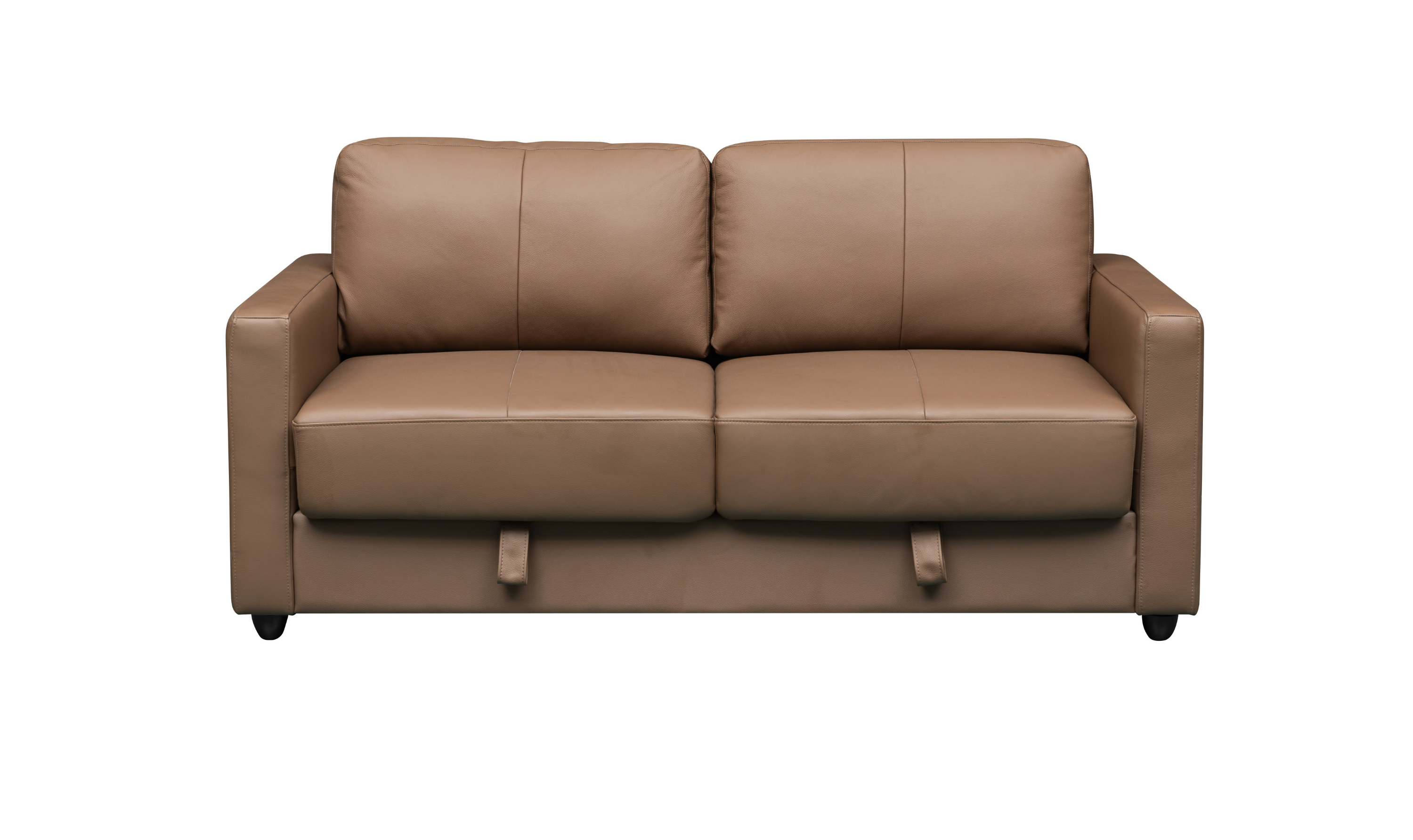 Klaussner Cuddle Queen Leather Sleeper Sofa With Cloud Fold Function