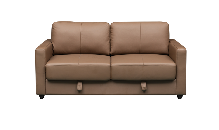 Klaussner Cuddle Queen Leather Sleeper Sofa With Cloud Fold Function
