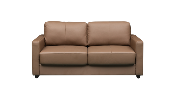 Klaussner Cuddle Queen Leather Sleeper Sofa With Cloud Fold Function