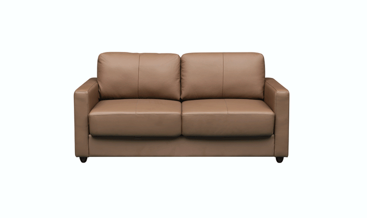 Klaussner Cuddle Queen Leather Sleeper Sofa With Cloud Fold Function