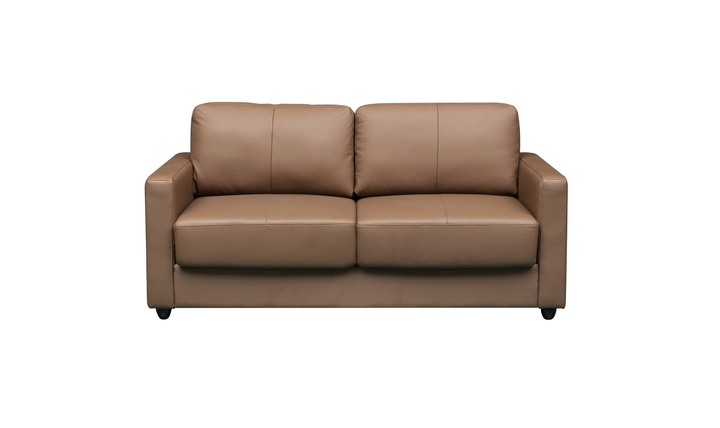 Klaussner Cuddle Queen Leather Sleeper Sofa With Cloud Fold Function