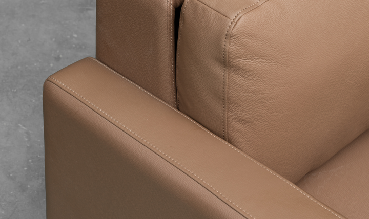 Klaussner Cuddle Queen Leather Sleeper Sofa With Cloud Fold Function