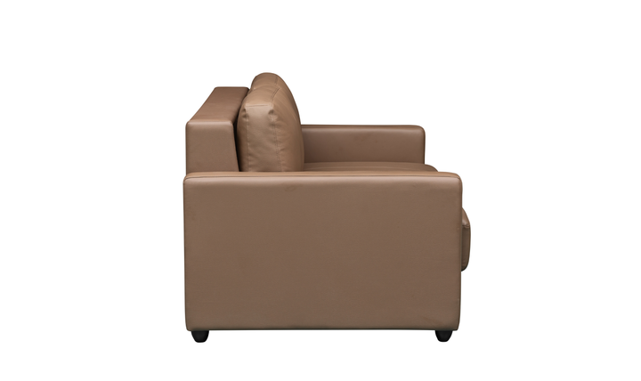 Klaussner Cuddle Queen Leather Sleeper Sofa With Cloud Fold Function