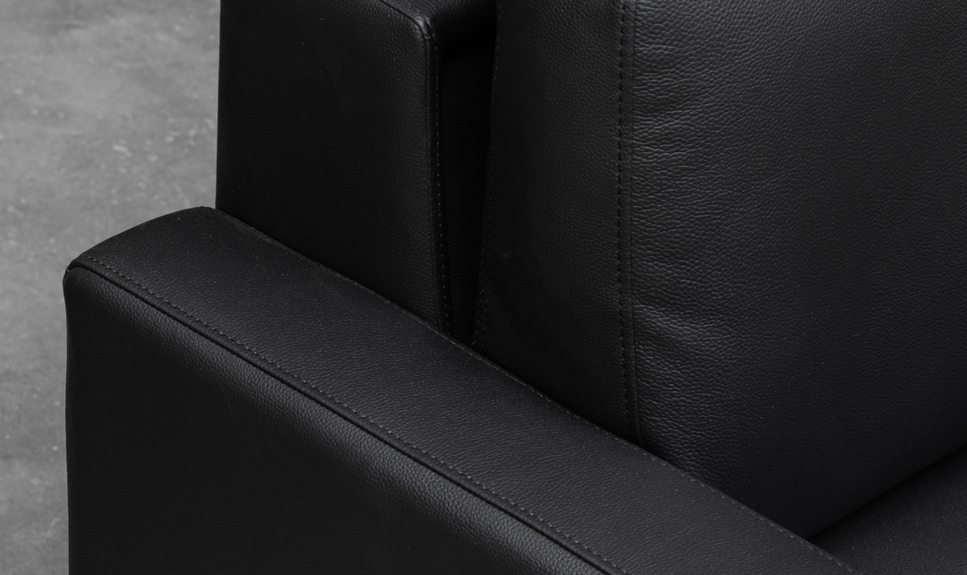 Klaussner Cuddle Queen Leather Sleeper Sofa With Cloud Fold Function