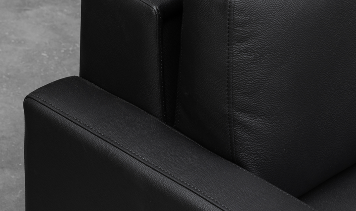 Klaussner Cuddle Queen Leather Sleeper Sofa With Cloud Fold Function