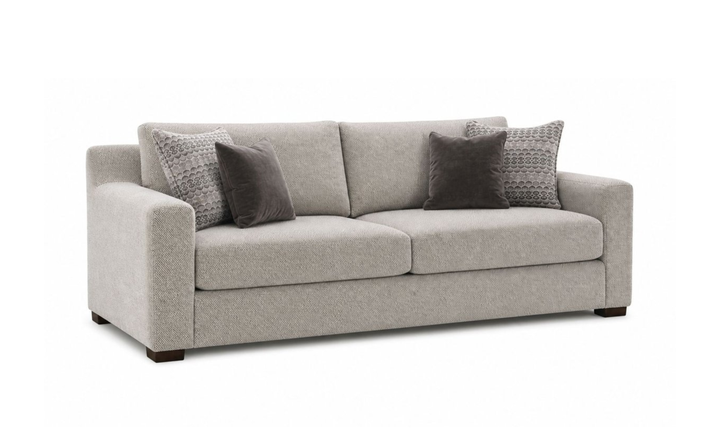 Klaussner Novato Fabric Sofa with Track Arms