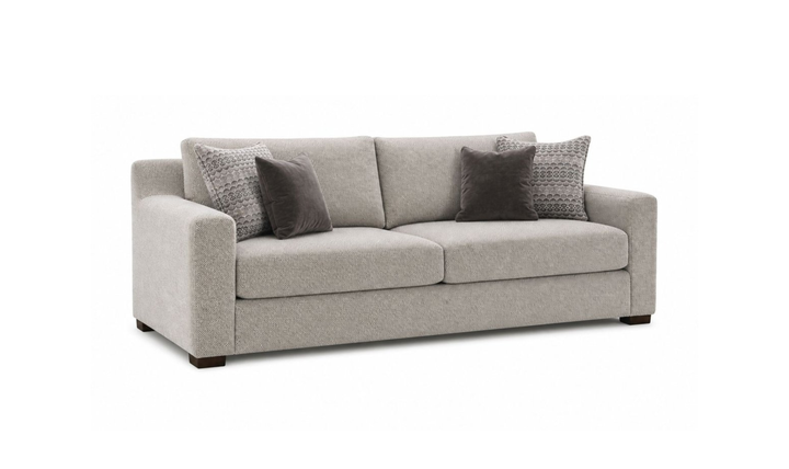 Klaussner Novato Fabric Sofa with Track Arms-Jennifer Furniture