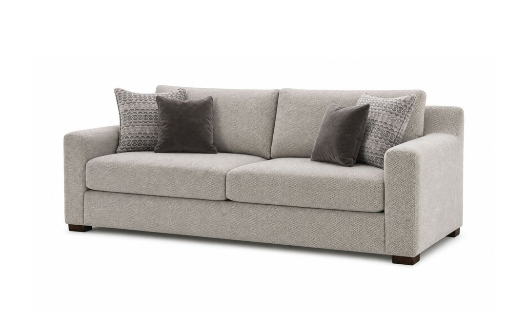 Klaussner Novato Fabric Sofa with Track Arms
