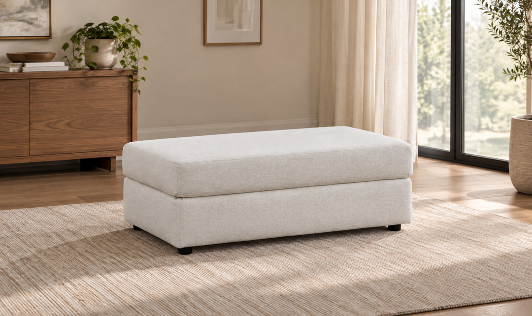 Klaussner Oliver Fabric Ottoman