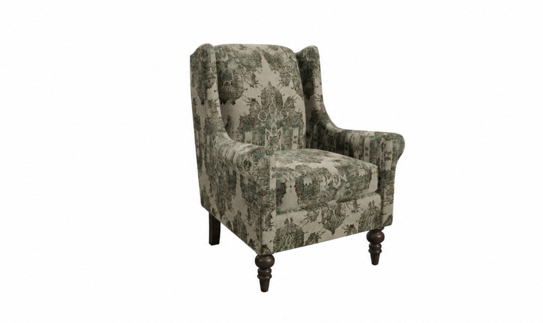 Klaussner Parkston Fabric Accent Chair with Tall Wingback Design_jennifer Furniture