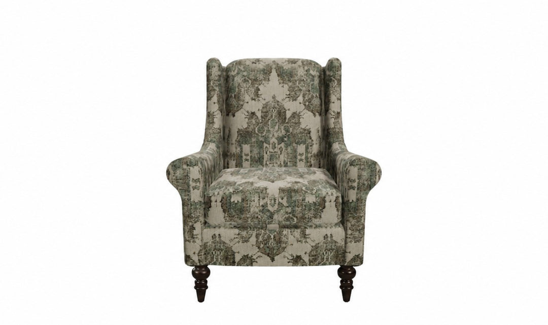 Klaussner Parkston Fabric Accent Chair with Tall Wingback Design_jennifer Furniture