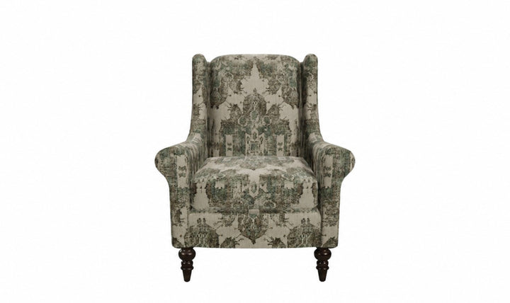 Klaussner Parkston Fabric Accent Chair with Tall Wingback Design_jennifer Furniture