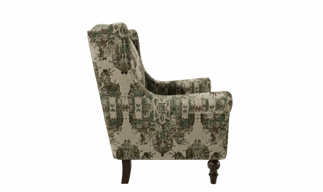 Klaussner Parkston Fabric Accent Chair with Tall Wingback Design_jennifer Furniture