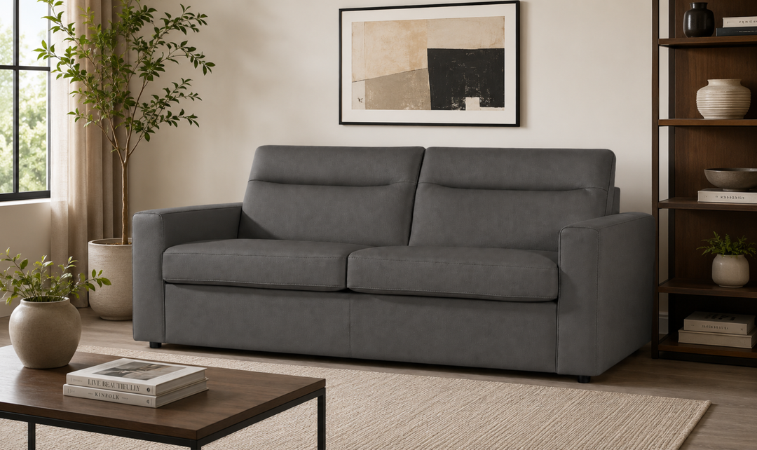 Klaussner Placido Queen Leather Sleeper Sofa