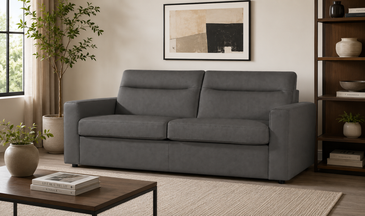 Klaussner Placido Queen Leather Sleeper Sofa