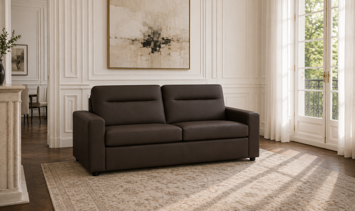 Klaussner Placido Queen Leather Sleeper Sofa
