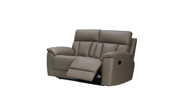 Klaussner Raffinato Manual Reclining Leather Loveseat - Jennifer Furniture