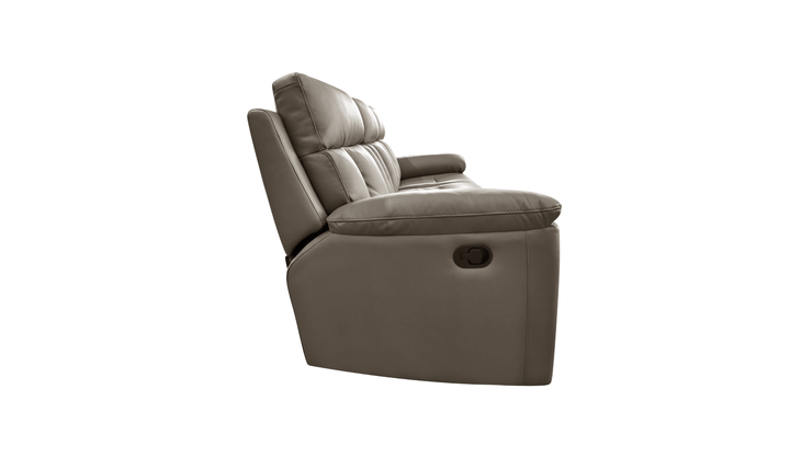 Klaussner Raffinato Manual Reclining Leather Loveseat - Jennifer Furniture