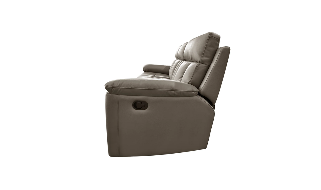 Klaussner Raffinato Manual Reclining Leather Sofa-Jennifer