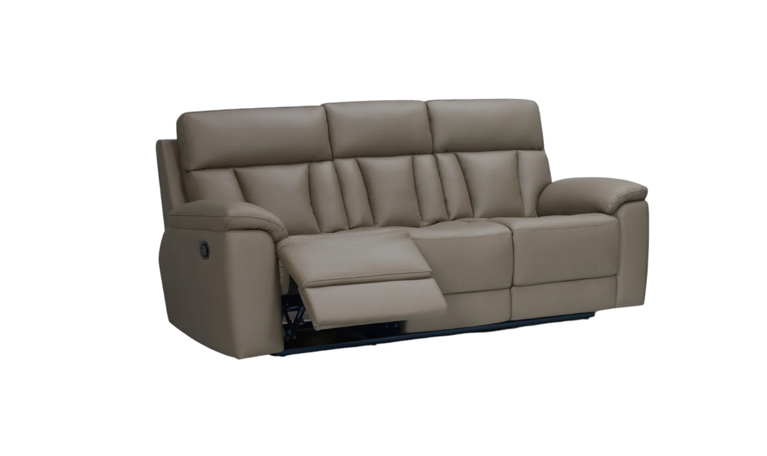 Klaussner Raffinato Manual Reclining Leather Sofa-Jennifer