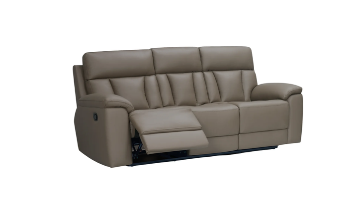 Klaussner Raffinato Manual Reclining Leather Sofa-Jennifer