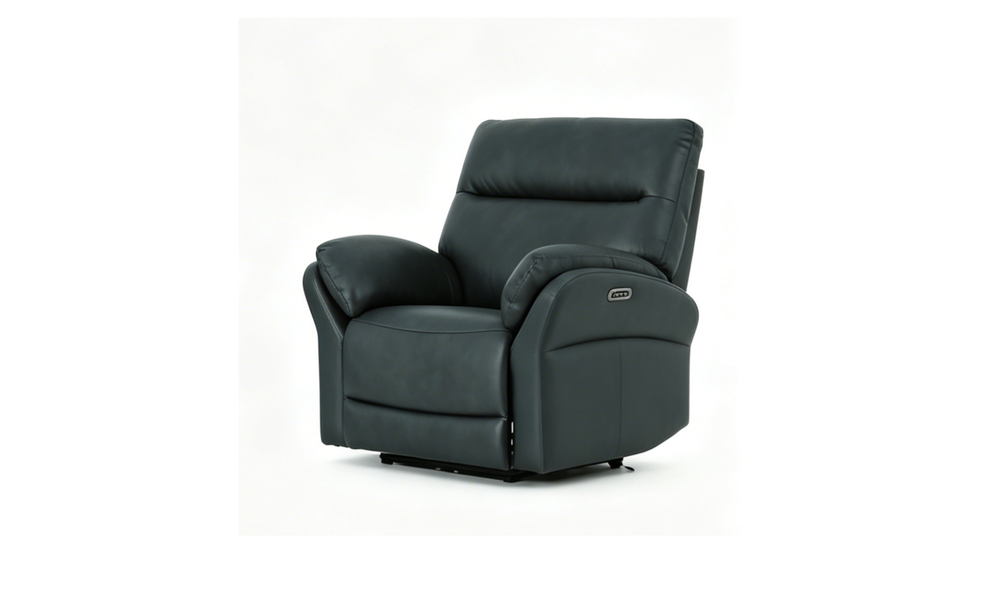 Klaussner Ravello Leather Reclining Chair with USB Port-Jennifer Furniture