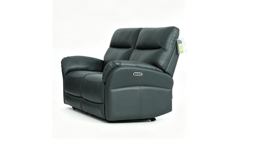 Klaussner Ravello Leather Reclining Loveseat with USB Port-Jennifer Furniture