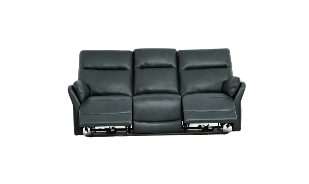 Klaussner Ravello Leather Reclining Sofa with USB Port