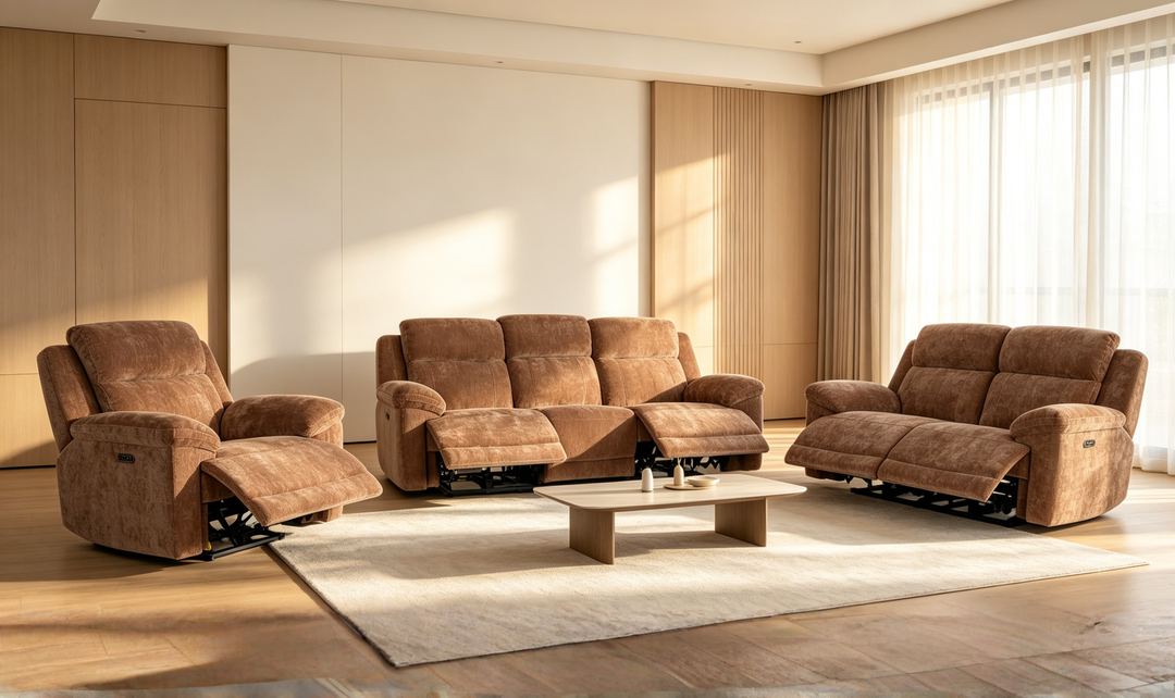 Klaussner Ridgewood Fabric Power Reclining Loveseat-Jennifer Furniture