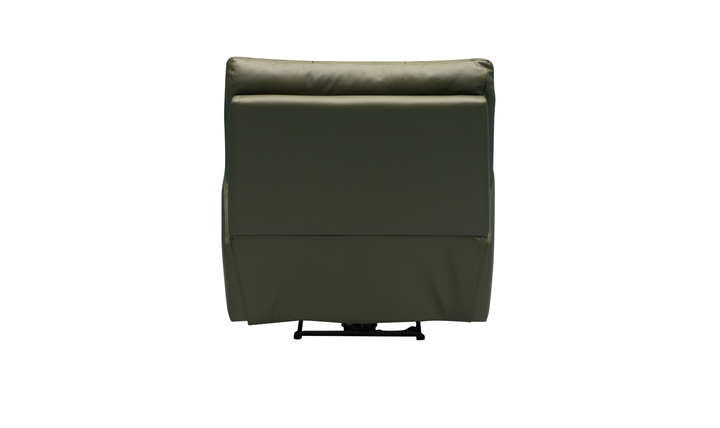 Klaussner Rovello Leather Power Recliner Chair In Olive Green