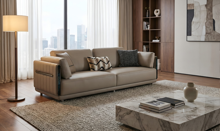 Klaussner Sartoria Zenith Power 3-seater Sofa-Jennifer Furniture