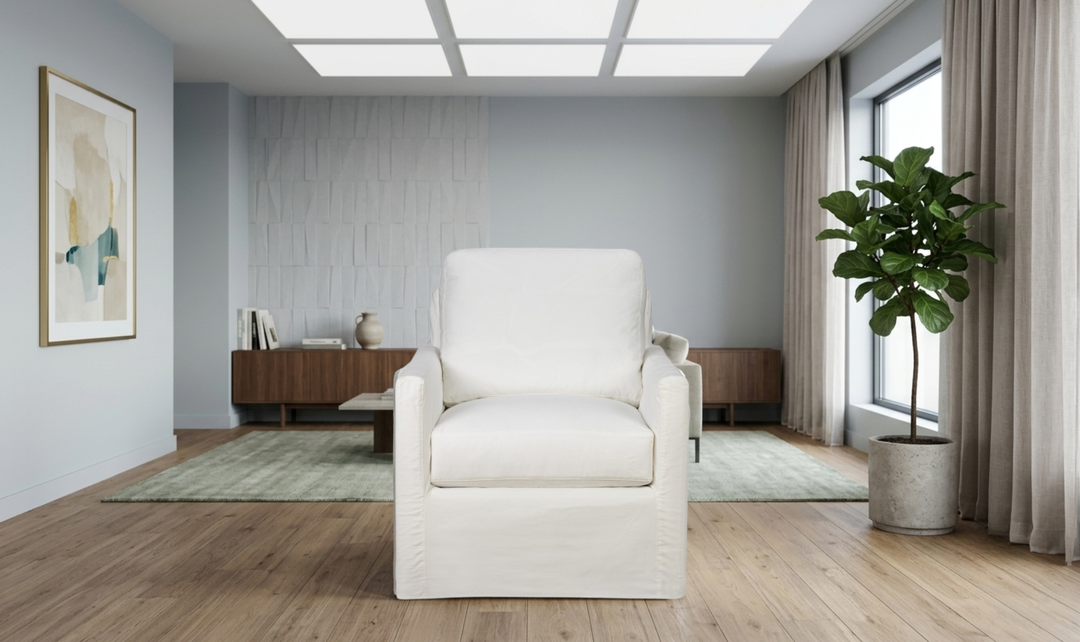 Klaussner Savannah Accent Chair with Flared Track Arms-Jenniferfurniture