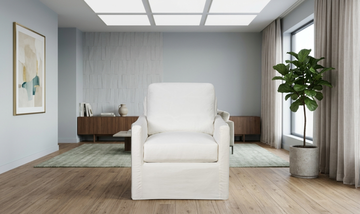 Klaussner Savannah Accent Chair with Flared Track Arms-Jenniferfurniture