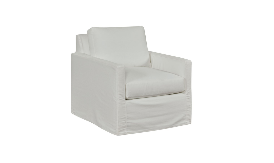 Klaussner Savannah Slipcover Accent Chair with Flared Track Arms-Jenniferfurniture