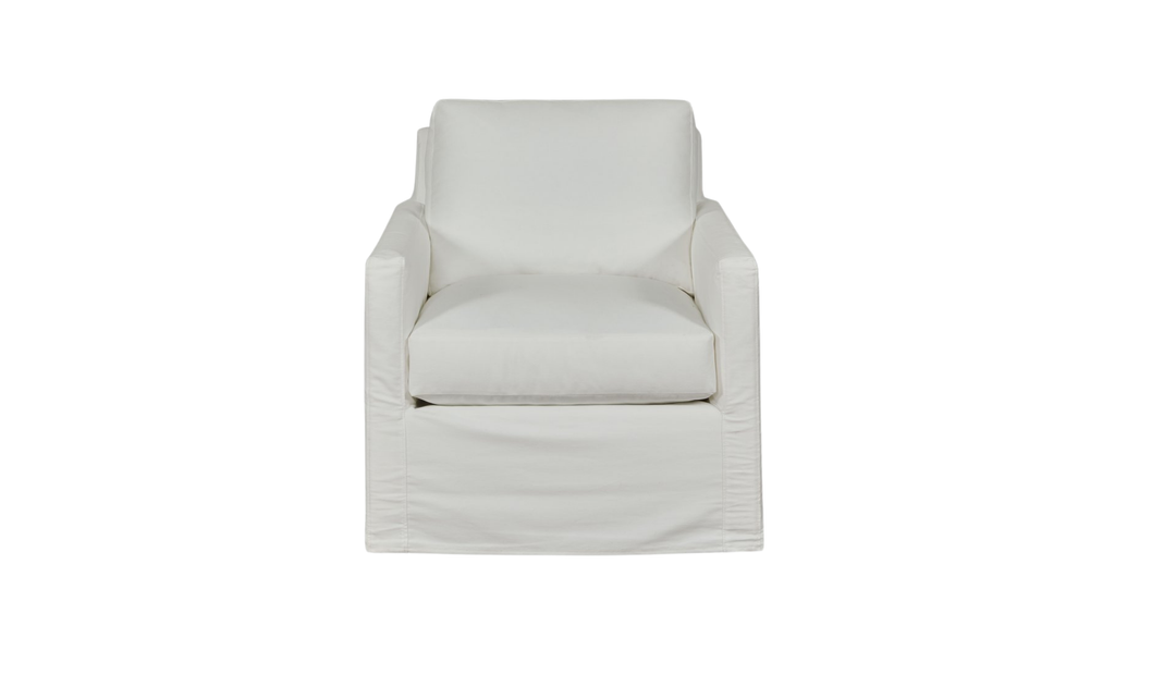 Klaussner Savannah Slipcover Accent Chair with Flared Track Arms-Jenniferfurniture