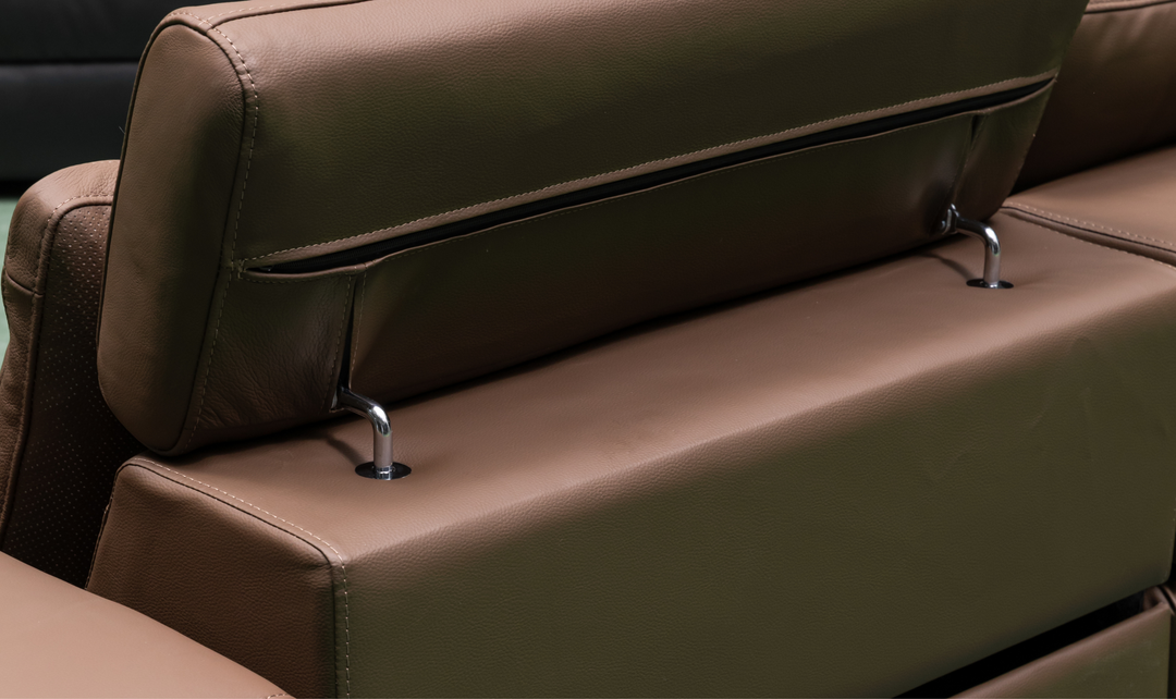 Klaussner Serenity 3-seater Brown Leather Power Reclining Sofa