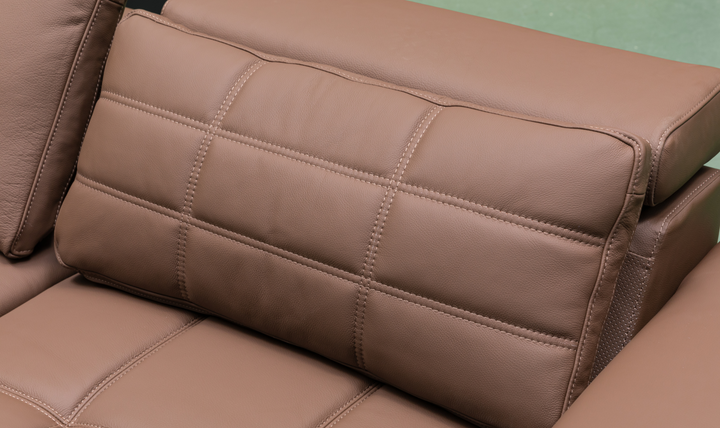 Klaussner Serenity 3-seater Brown Leather Power Reclining Sofa